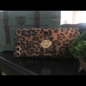 Cheetah print clutch